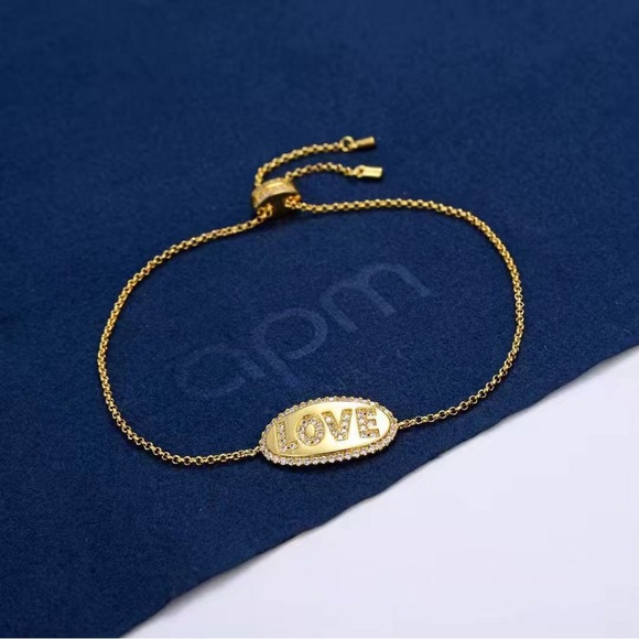 Monaco Gold LOVE Bracelet - Picture 1 of 4